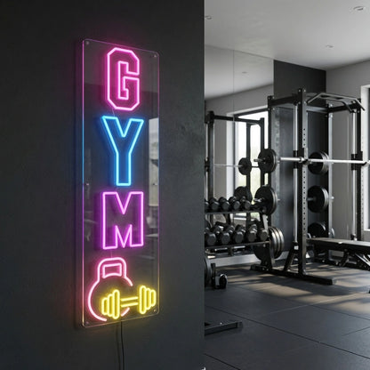 Gym LED Neon Sign Wall Neon Sign - 03 Real Lifestyle Scene