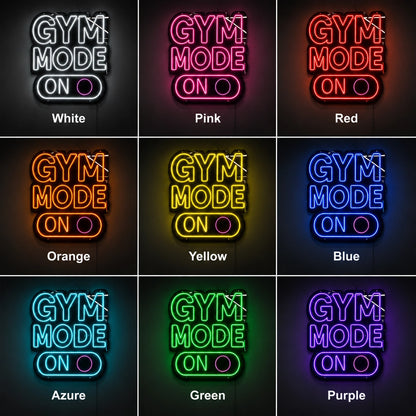 Gym Mode LED Neon Sign - 05 Color Grid