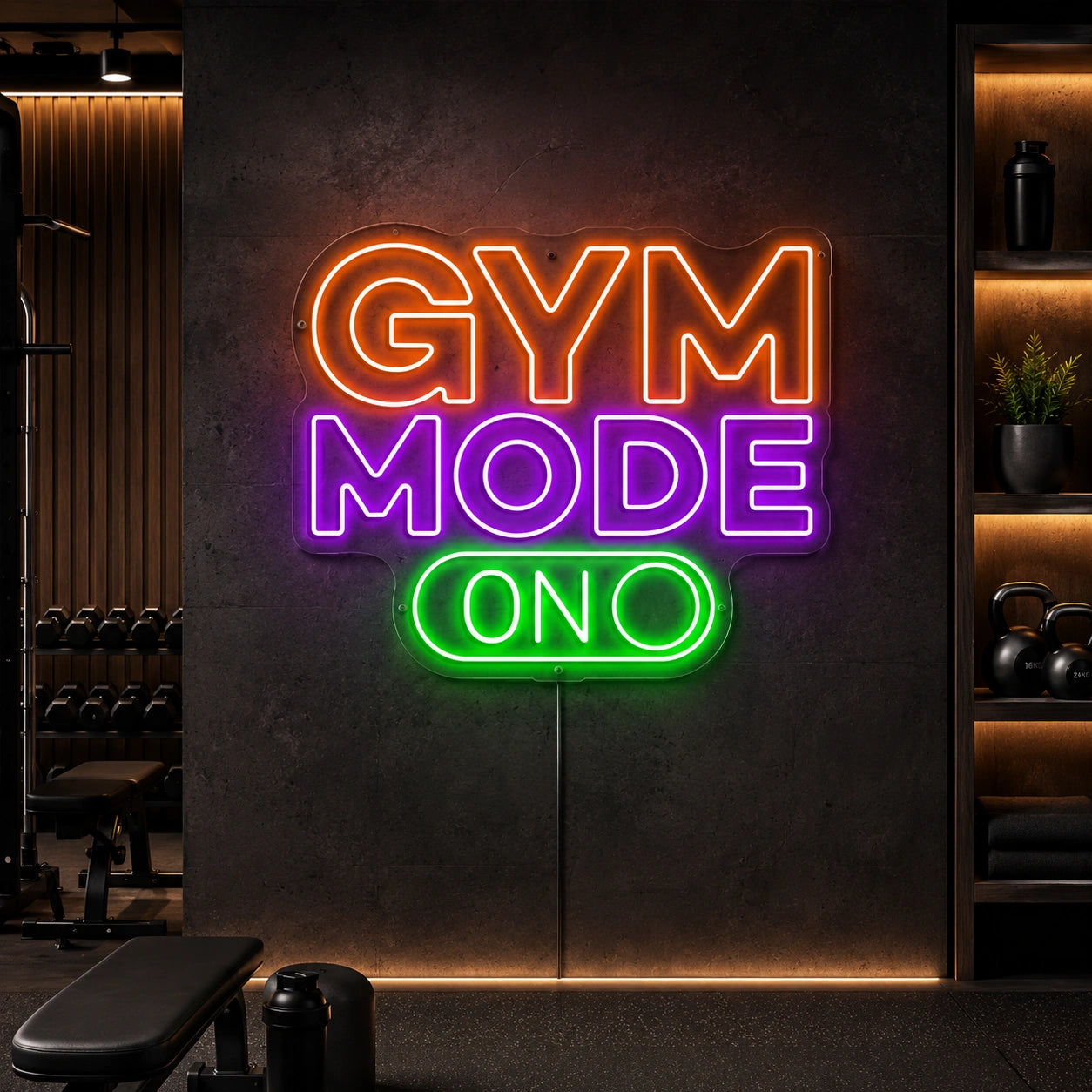 Gym Mode On Neon Sign LED Neon Sign high-converting product image