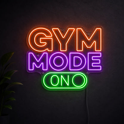 Gym Mode On Neon Sign LED Neon Sign main product image