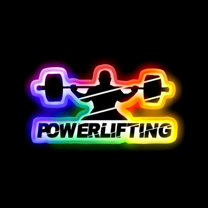 Gym Powerlifting Gym Fitness Led Neon Sign Rgb Color