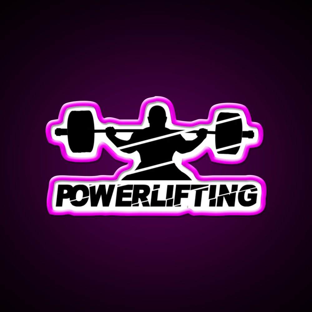 Gym Powerlifting Gym Fitness Led Neon Sign Rgb Color