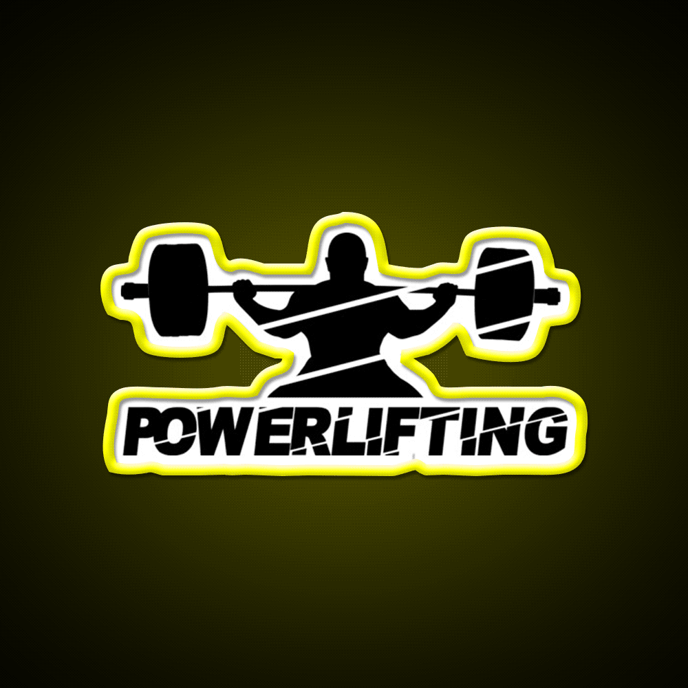 Gym Powerlifting Gym Fitness Led Neon Sign Rgb Color