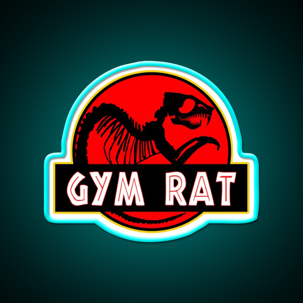 Gym Rat Bodybuilding Fitness Gym Fitness Led Neon Sign Rgb Color