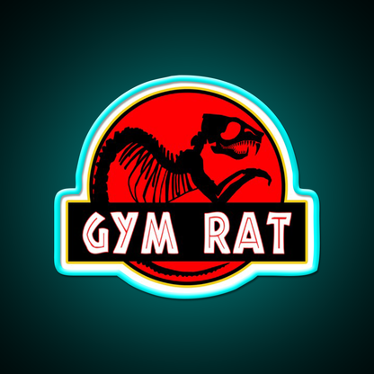 Gym Rat Bodybuilding Fitness Gym Fitness Led Neon Sign Rgb Color