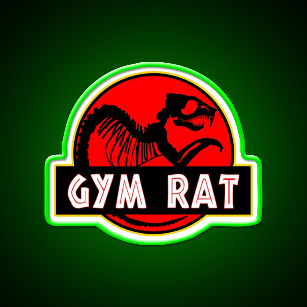 Gym Rat Bodybuilding Fitness Gym Fitness Led Neon Sign Rgb Color