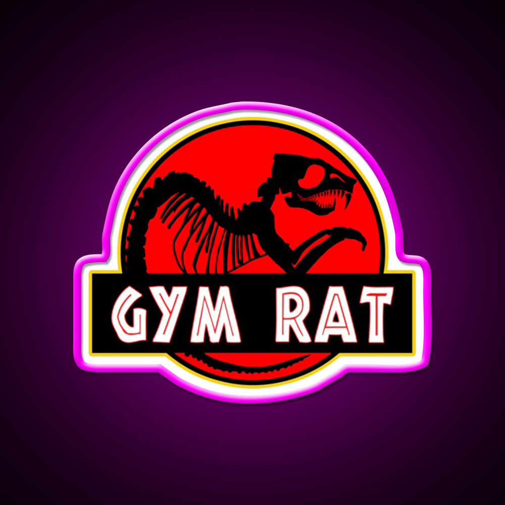 Gym Rat Bodybuilding Fitness Gym Fitness Led Neon Sign Rgb Color