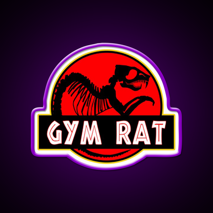 Gym Rat Bodybuilding Fitness Gym Fitness Led Neon Sign Rgb Color