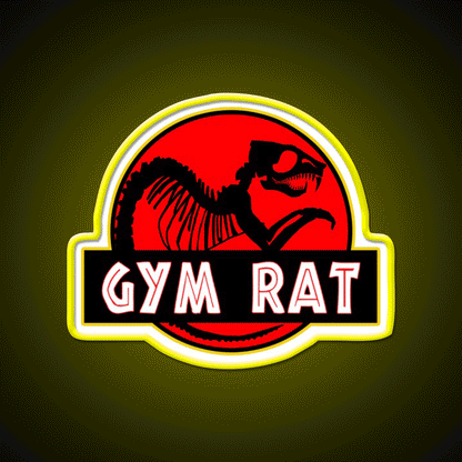 Gym Rat Bodybuilding Fitness Gym Fitness Led Neon Sign Rgb Color