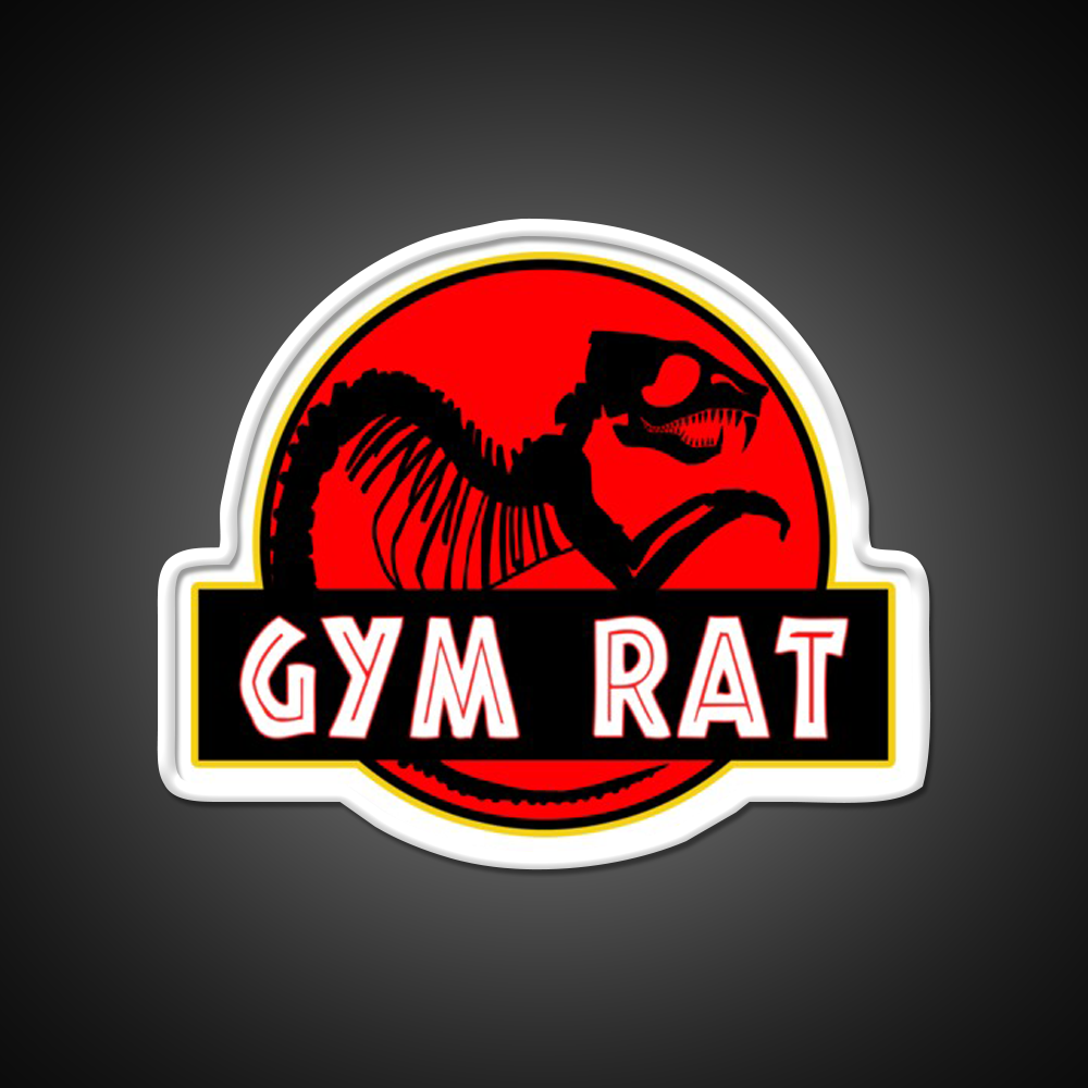Gym Rat Bodybuilding Fitness Gym Fitness Led Neon Sign Rgb Color