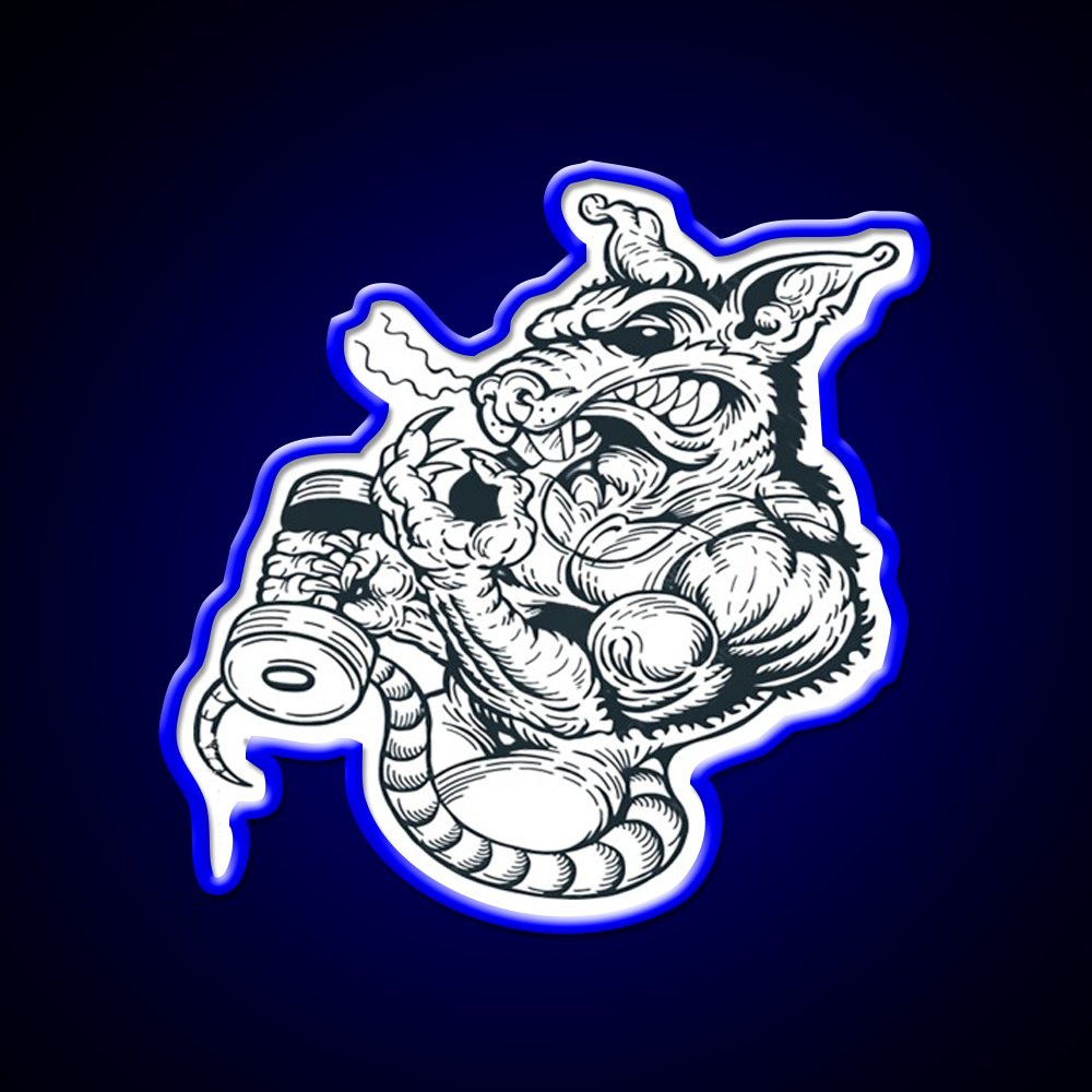 Gym Rat Gym Fitness Led Neon Sign Rgb Color