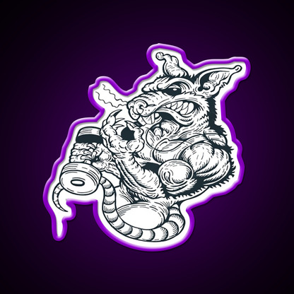 Gym Rat Gym Fitness Led Neon Sign Rgb Color