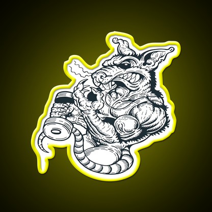 Gym Rat Gym Fitness Led Neon Sign Rgb Color