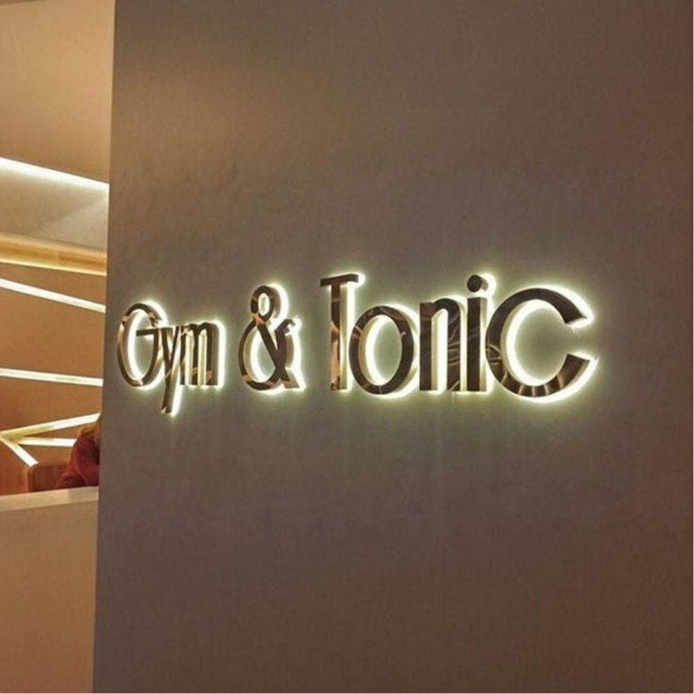 Gym Tonic 3D Backlit Channel Letters Led Light Sign - Shineneon