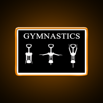 Gymnastics Man Cave Bar Led Neon Sign Rgb Color
