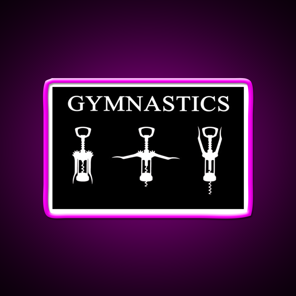 Gymnastics Man Cave Bar Led Neon Sign Rgb Color