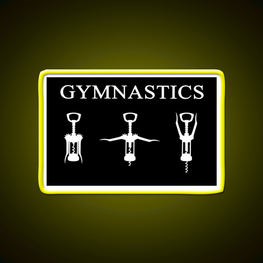 Gymnastics Man Cave Bar Led Neon Sign Rgb Color