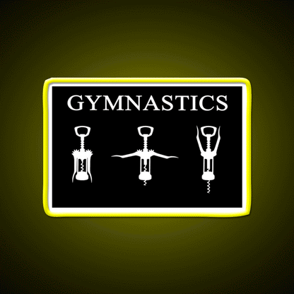 Gymnastics Man Cave Bar Led Neon Sign Rgb Color