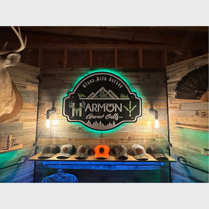 H Armon Grame Calls Acrylic Business Logo Sign - Shineneon