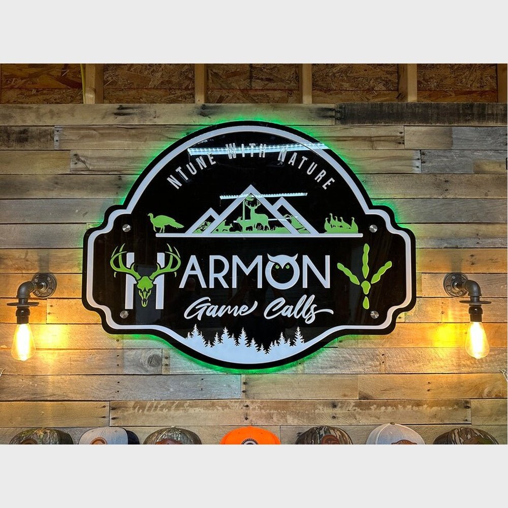 H Armon Grame Calls Acrylic Business Logo Sign - Shineneon
