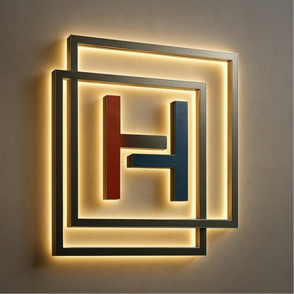 H Big Logo 3D Backlit Channel Letters Led Light Sign - Shineneon