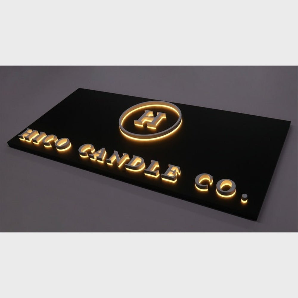H Hico Candle 3D Backlit Channel Letters Led Light Sign - Shineneon