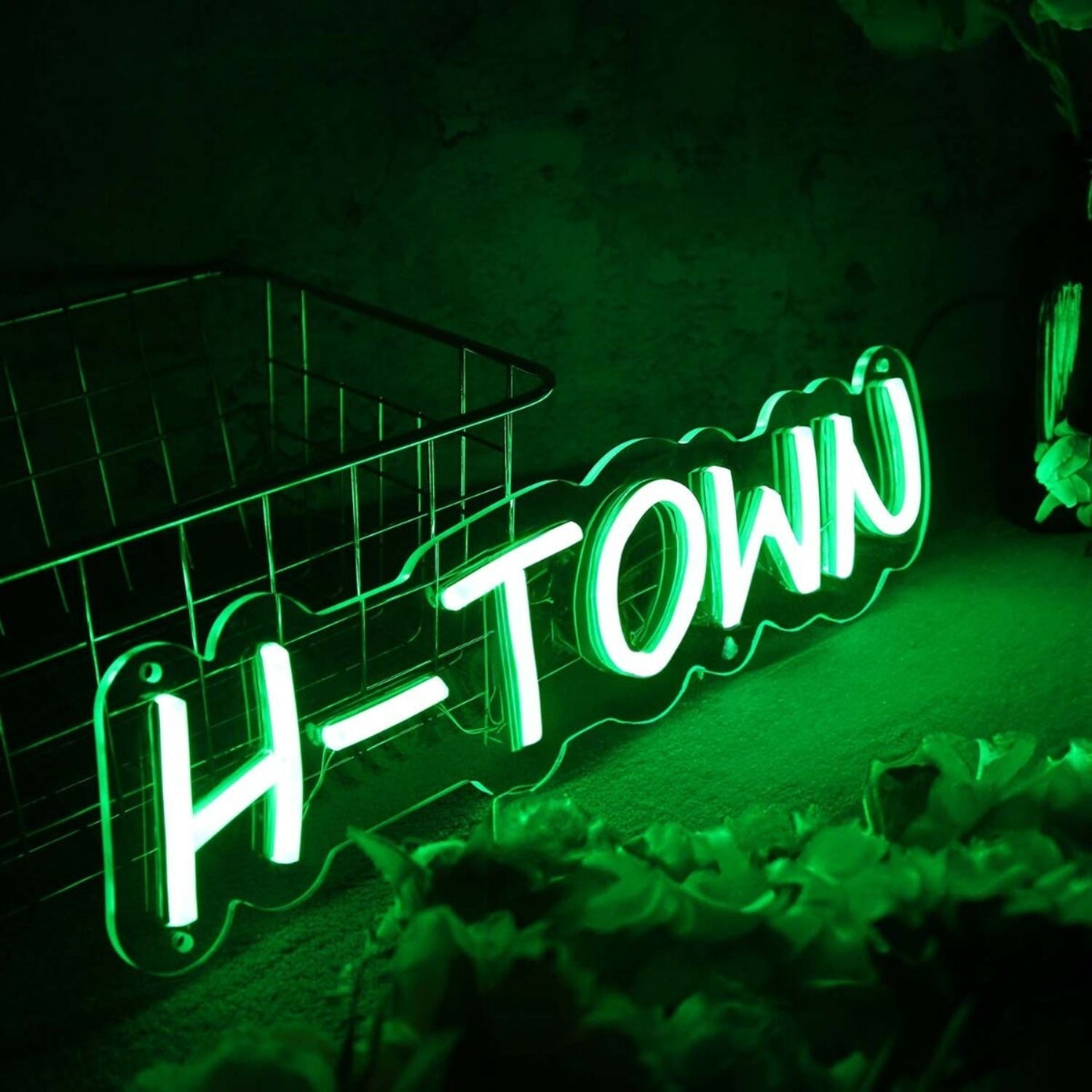 H - Town Green Led Neon Sign - Shineneon