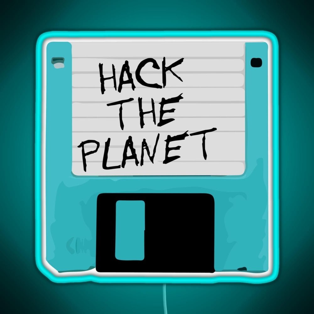 Hack The Planet Rgb Led Neon Sign Pop Wall Art - Shineneon