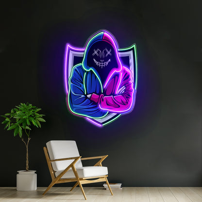 Hacker Mascot Led Neon Sign Light Custom Led Signs