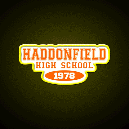 Haddonfield High School Whiskey Drink Bar Led Neon Sign Rgb Color - Custom LED neon sign front view