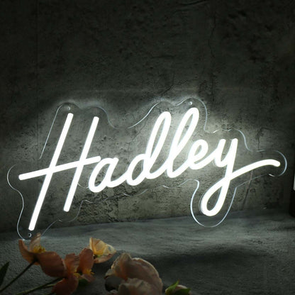 Hadley White Led Neon Sign - Shineneon