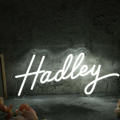 Hadley White Led Neon Sign - Shineneon
