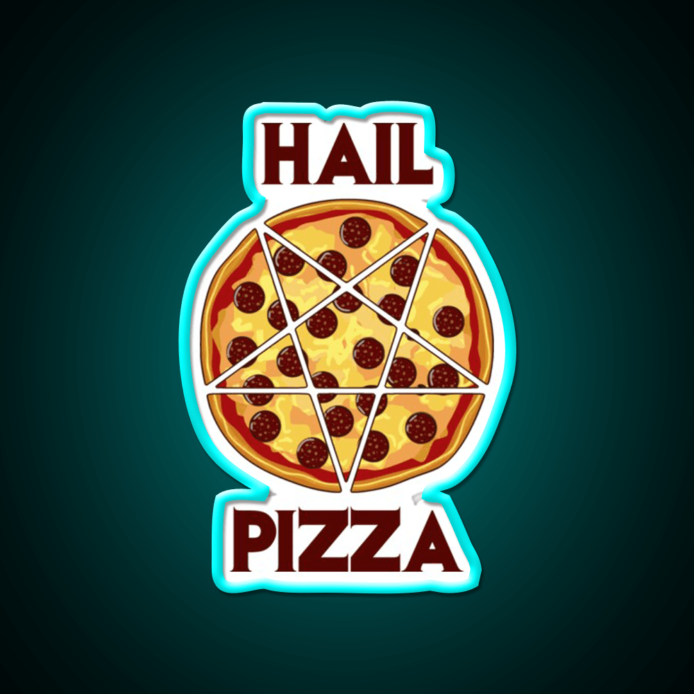 Hail Pizza Without Olives Fast Food Led Neon Sign For Burger Place Rgb Color - Shineneon