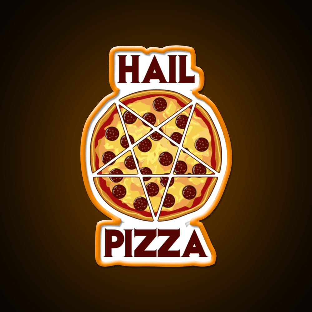Hail Pizza Without Olives Fast Food Led Neon Sign For Burger Place Rgb Color - Shineneon