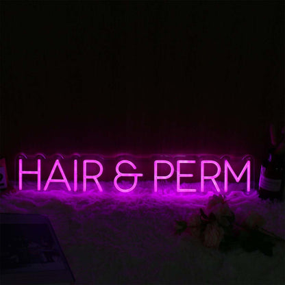 Hair And Perm Pink Led Neon Sign | Shineneon