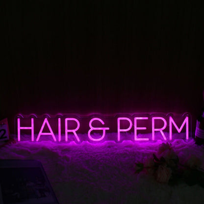 Hair And Perm Pink Led Neon Sign | Shineneon