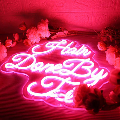 Hair Done By J Red Led Neon Sign | Shineneon