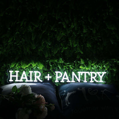 Hair Pantry White Custom Led Neon Sign | Shineneon