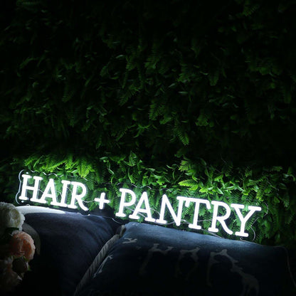 Hair Pantry White Custom Led Neon Sign | Shineneon