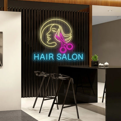 Hair Salon LED Neon Sign - 01 Original Product Image