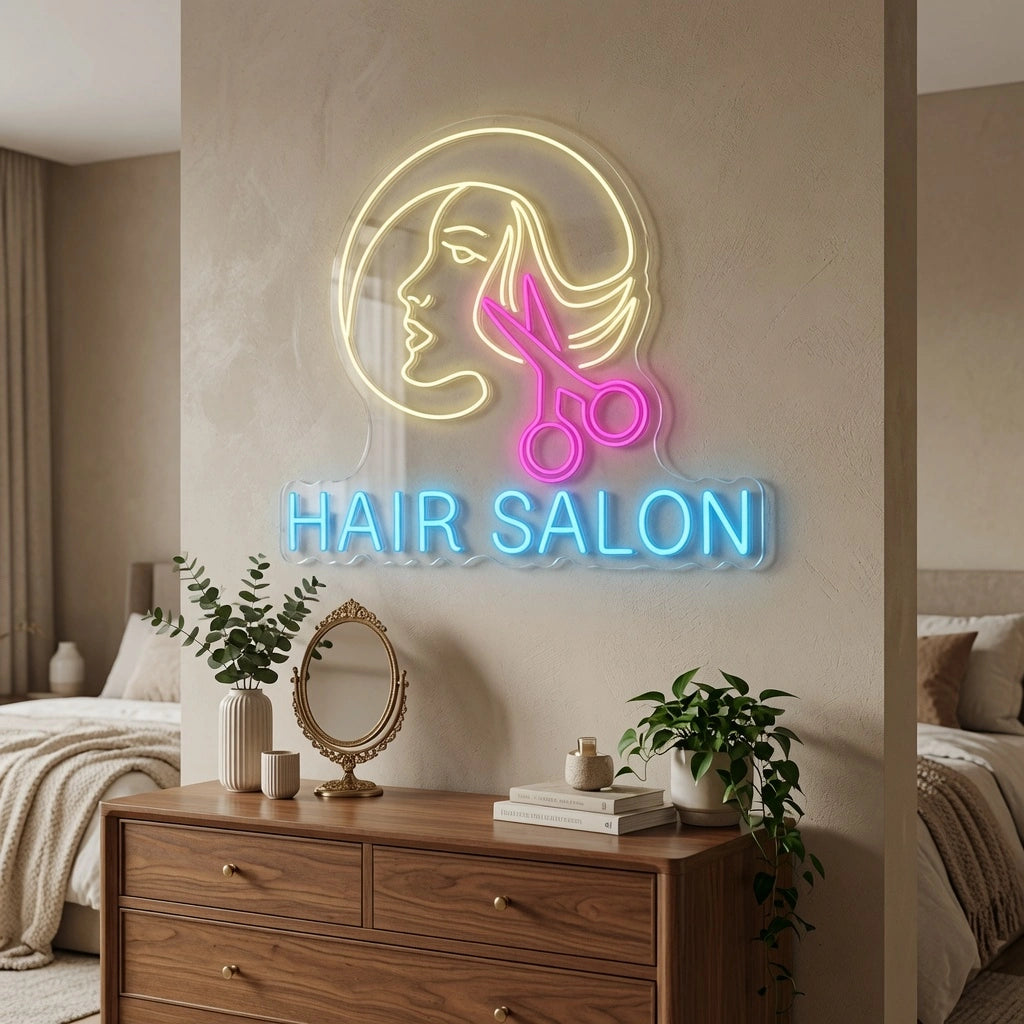 Hair Salon LED Neon Sign - 02 High-Converting Product Image