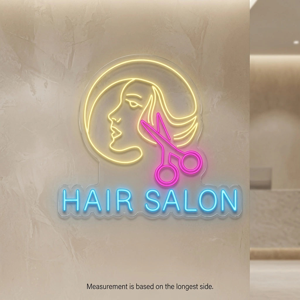 Hair Salon LED Neon Sign - 04 Size Image