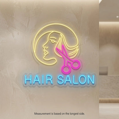 Hair Salon LED Neon Sign - 04 Size Image