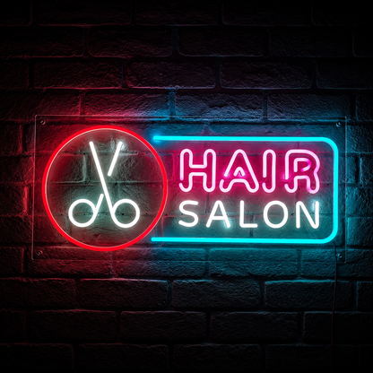 Hair Salon LED Neon Sign Home Wall Art - 01 Original Product Image