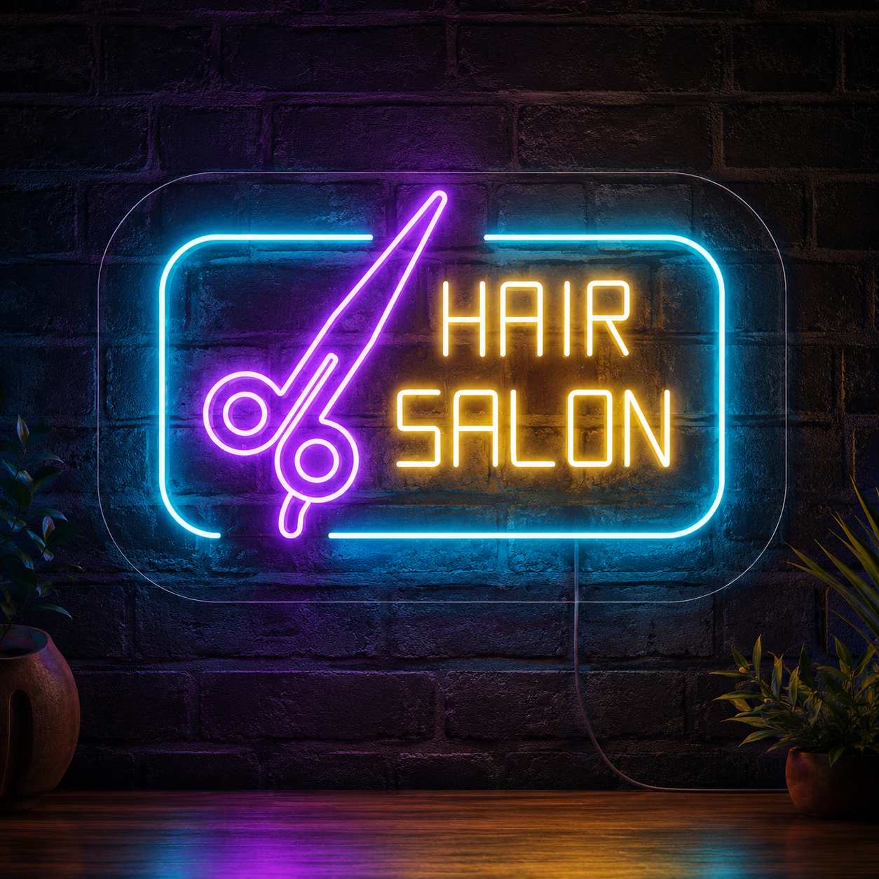 Hair Salon LED Neon Sign Wall Neon Sign - 01 Original Product Image