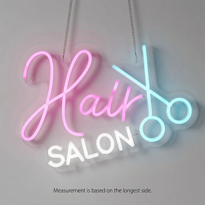 Hair Salon Wall Art LED Neon Sign - 04 Size Image