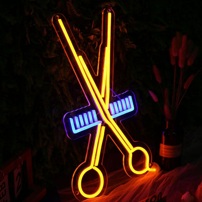 Hair Scissors Led Neon Sign | Shineneon