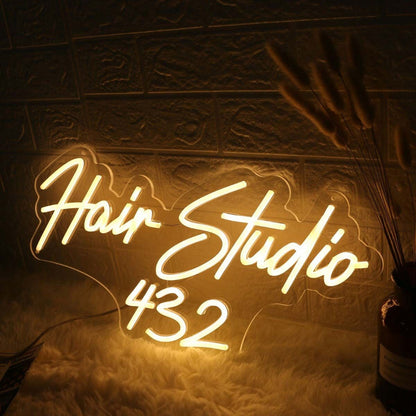 Hair Studio 432 Neon Sign | Shineneon