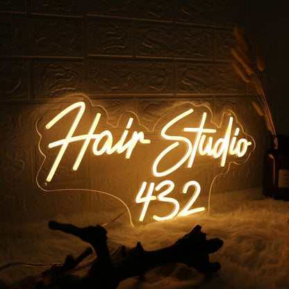 Hair Studio 432 Neon Sign | Shineneon