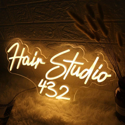 Hair Studio 432 Neon Sign | Shineneon